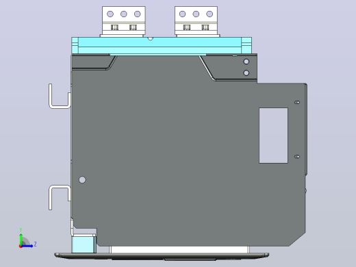 NA8-7500 4000A-5000A 3P 抽屉式 垂直接线+门框202409左视缩略图