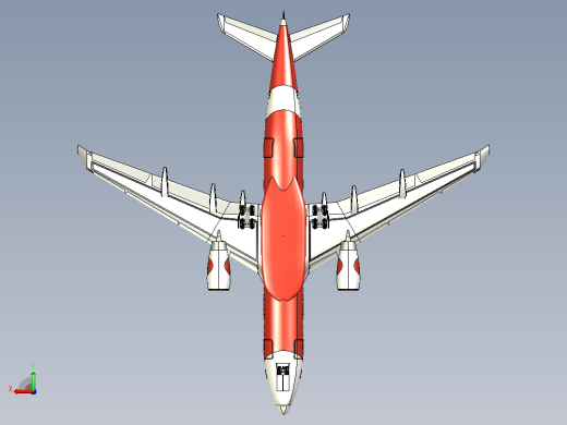 空客A330客机CATIA V5 r21模型后视缩略图