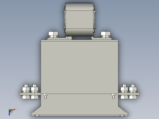 HH15-800_3QSA 3P隔离开关熔断器组三维模型202009俯视缩略图
