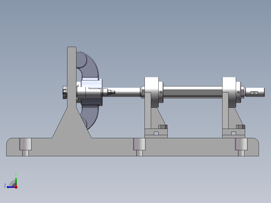 镗床夹具右视图