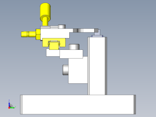 微小零件的夹紧夹具右视缩略图