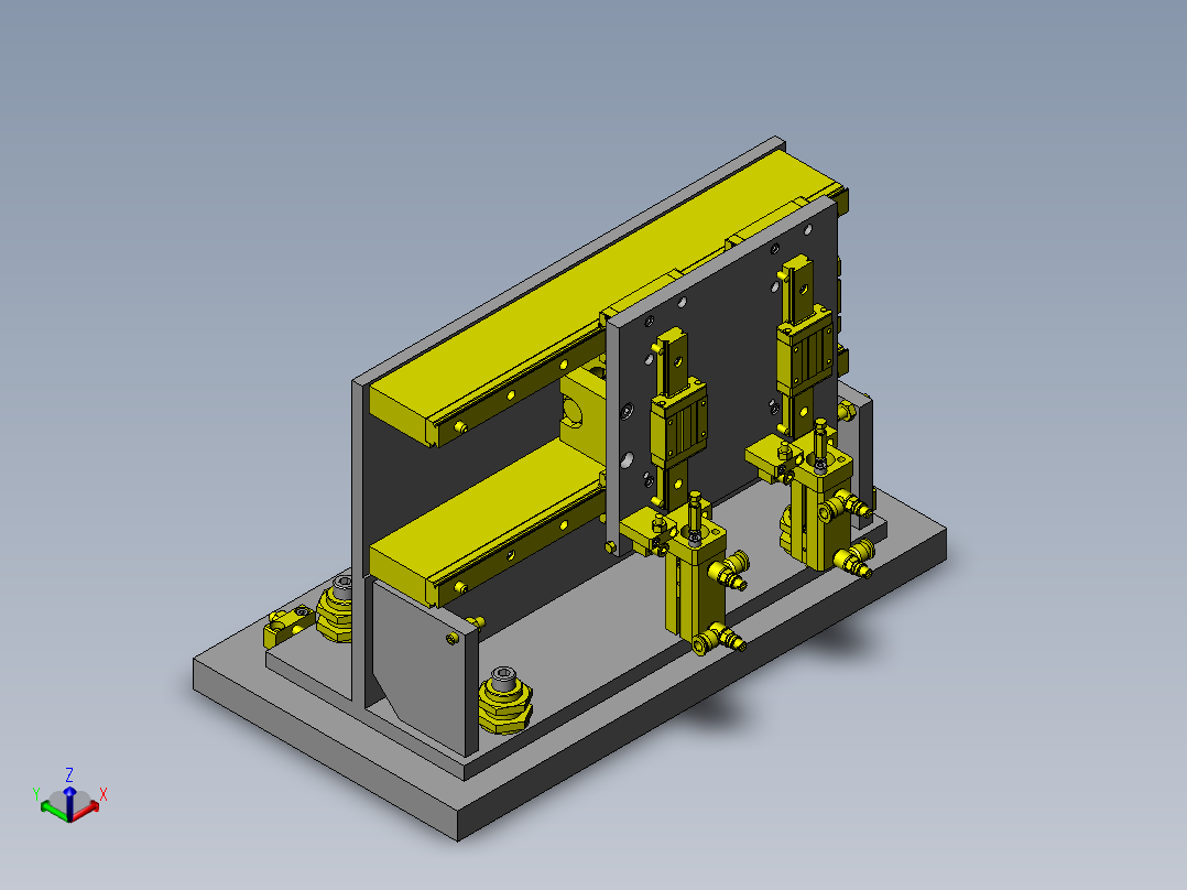 2中工件电气特性检测机构正等轴测图