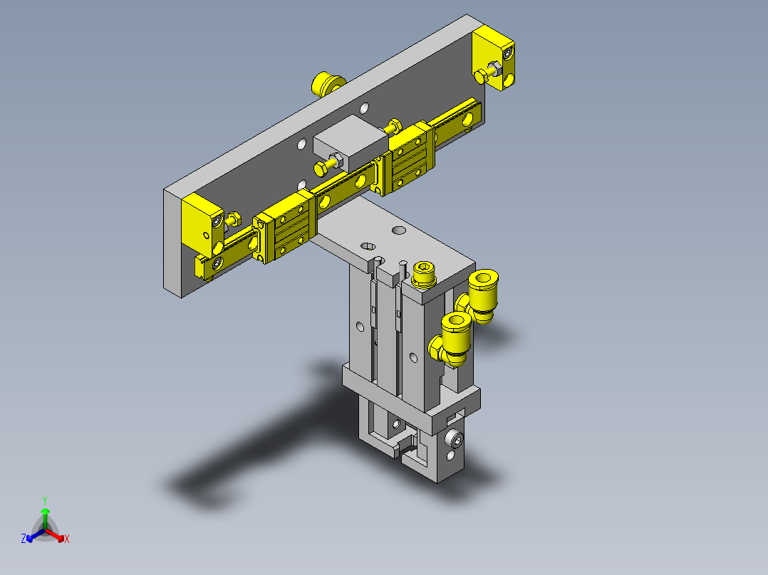 变更工件间距的3连夹头机构