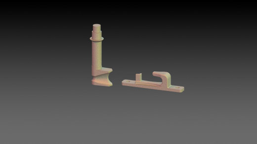 锁头与锁座3D模型缩略图