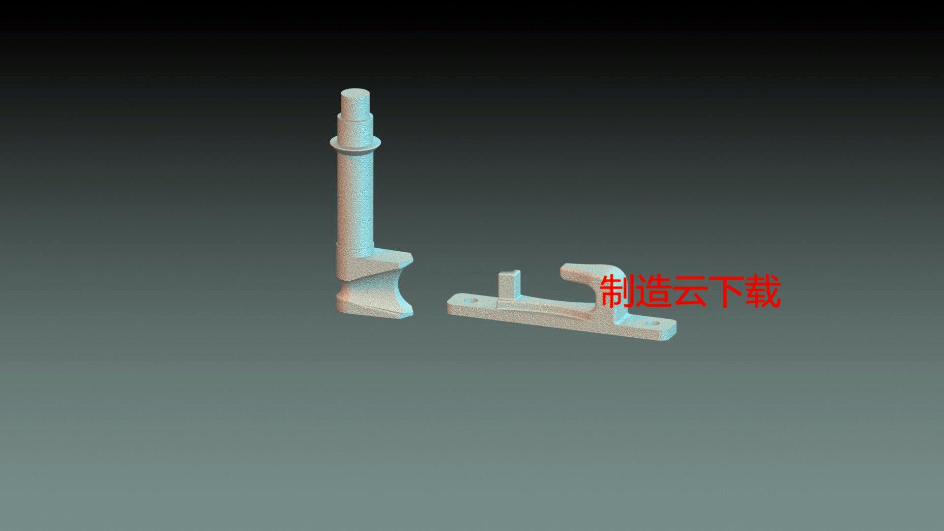 锁头与锁座3D模型