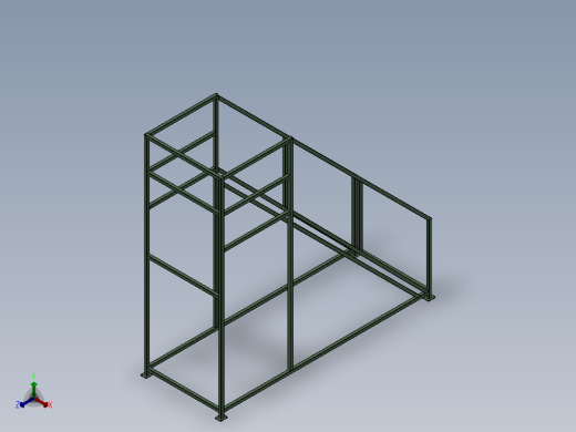 楼梯框架设计正等轴测缩略图