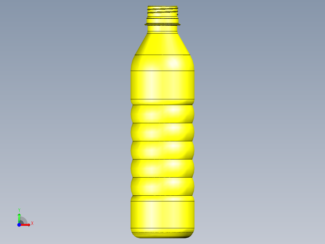 户外运动水瓶外观设计前视图