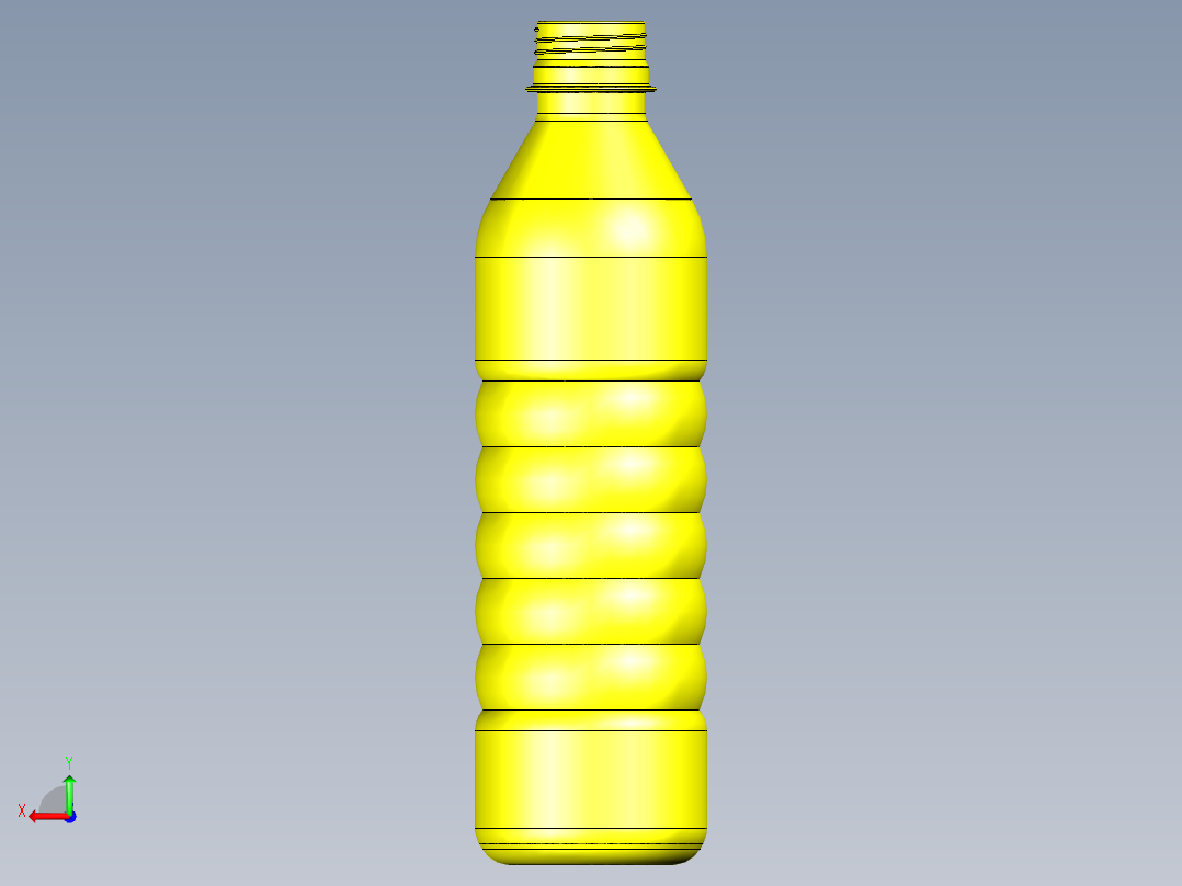 户外运动水瓶外观设计后视图