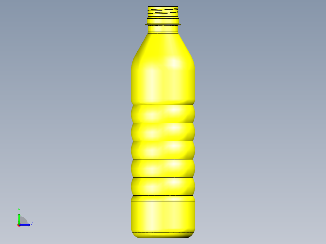 户外运动水瓶外观设计左视图