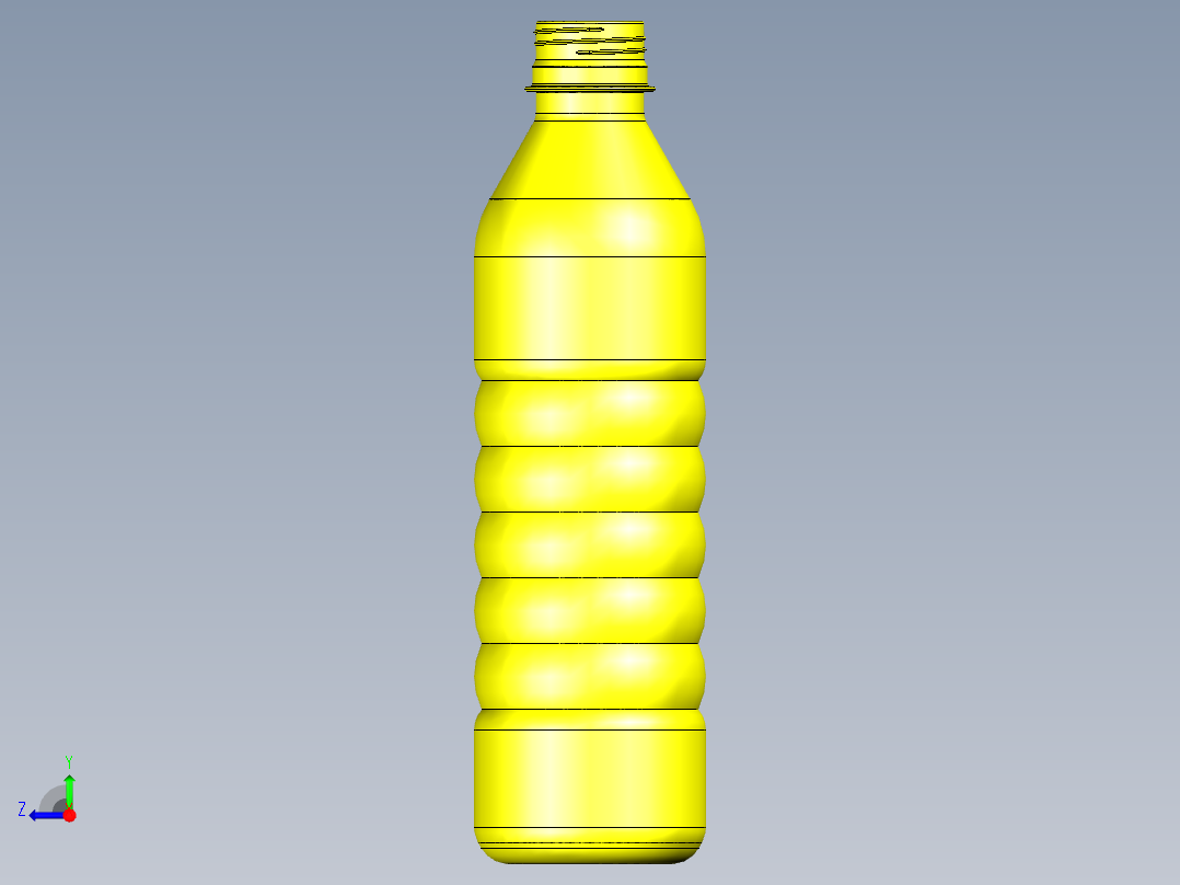 户外运动水瓶外观设计右视图