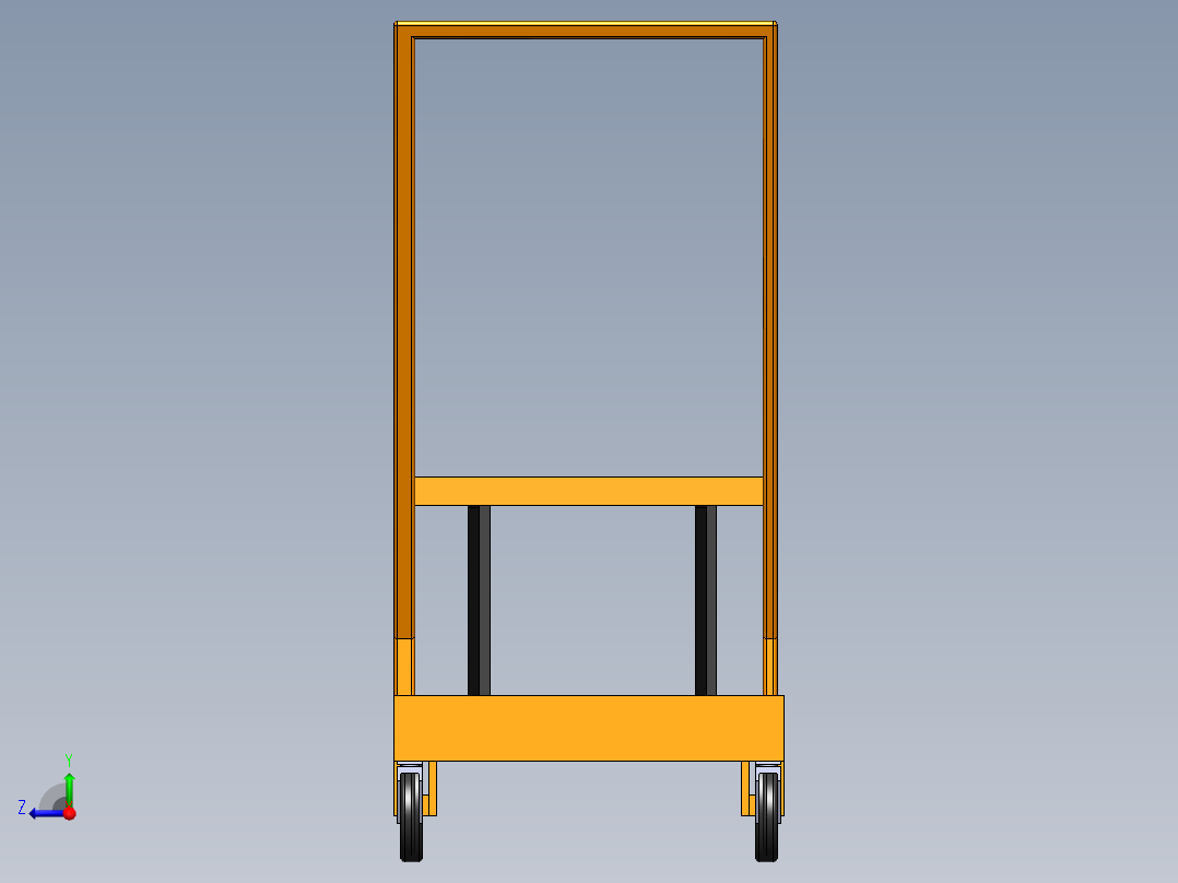 叉车 - 升降机400kg升高1 1米右视图