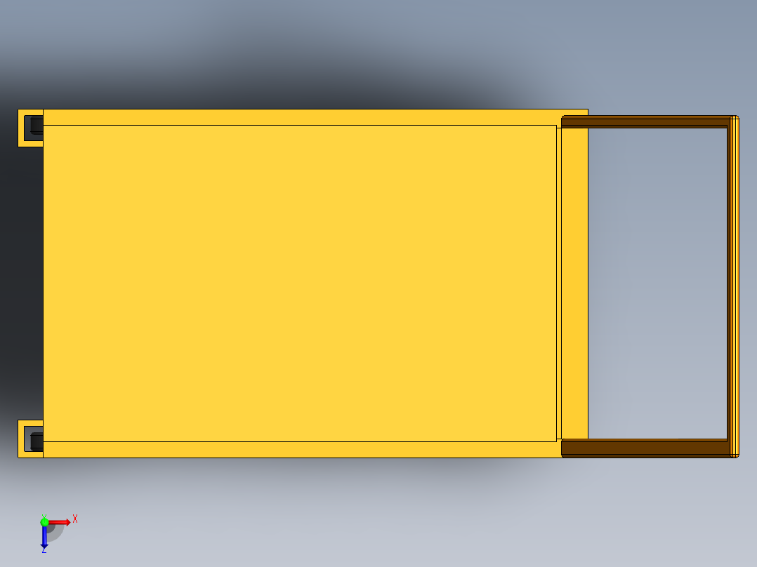 叉车 - 升降机400kg升高1 1米俯视图