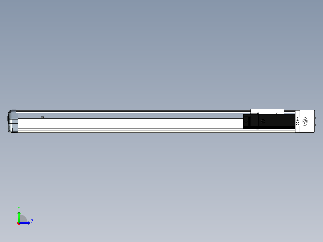 Toyo东佑达直线模组-ETH10-600-BR-100W+煞車左视图