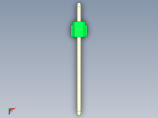 彩色公头100mil（2.54mm）系列-DS1021_green_3x01p_100mil_Type5_rev1.0俯视缩略图