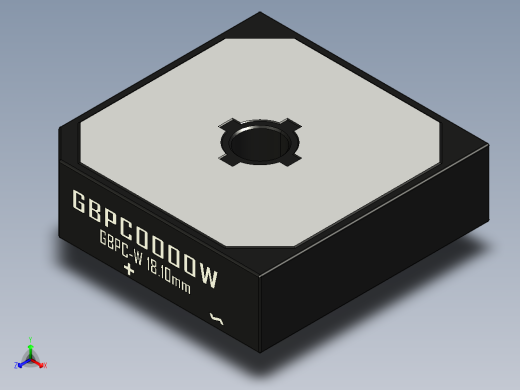 桥式整流器-GBPC-W_Nonmal_Size_Low_profile正等轴测缩略图