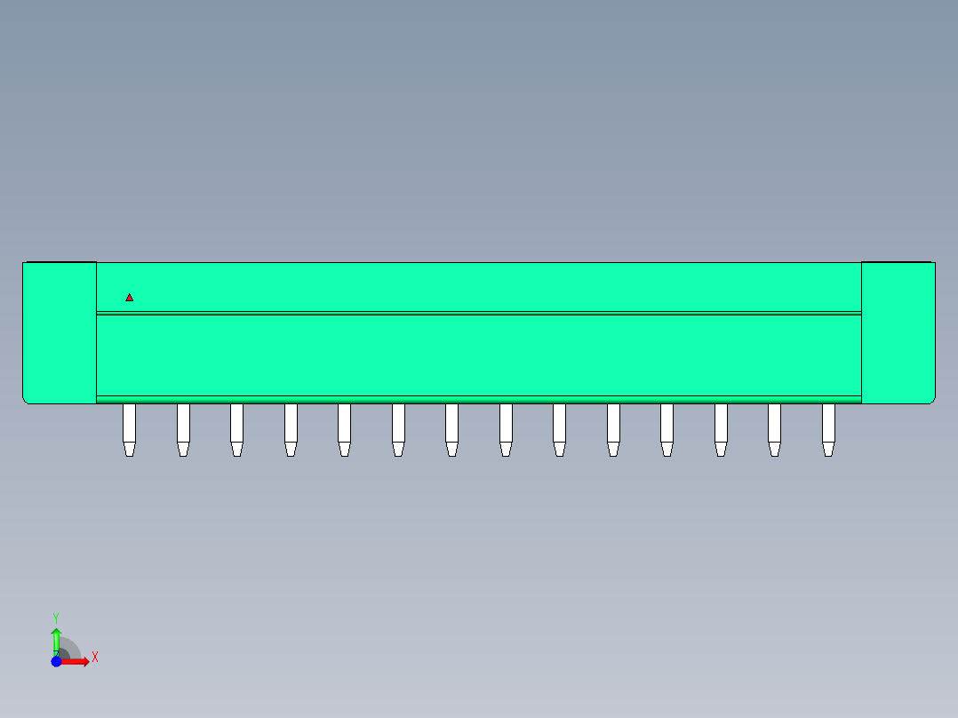 DEGSON 15EDG（公头） 3.5mm 螺钉锁紧，插拔式接线端子 FullPack-15EDGVM-3.5-14P-14-00AH前视图