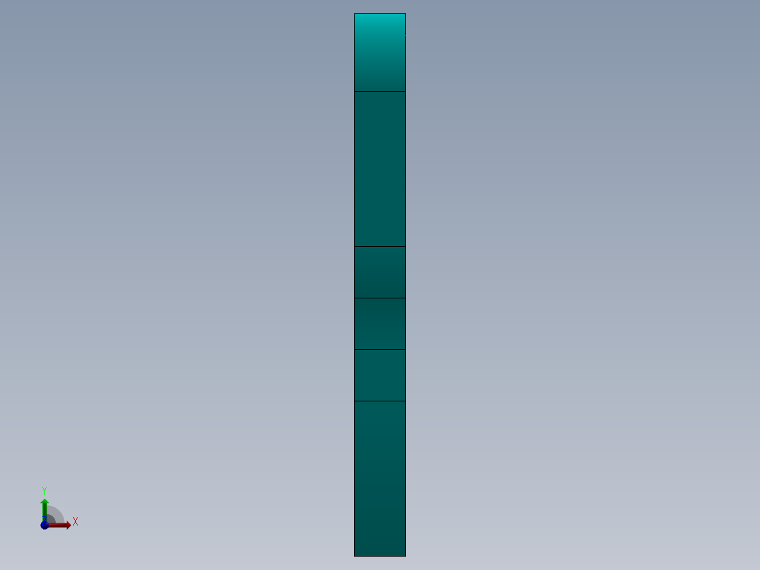 SW建模练习题-exercise 134前视图