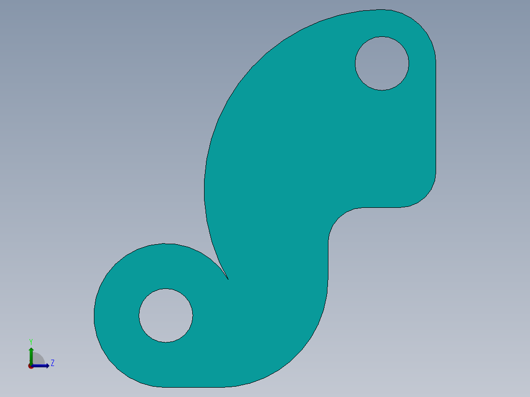 SW建模练习题-exercise 134左视图