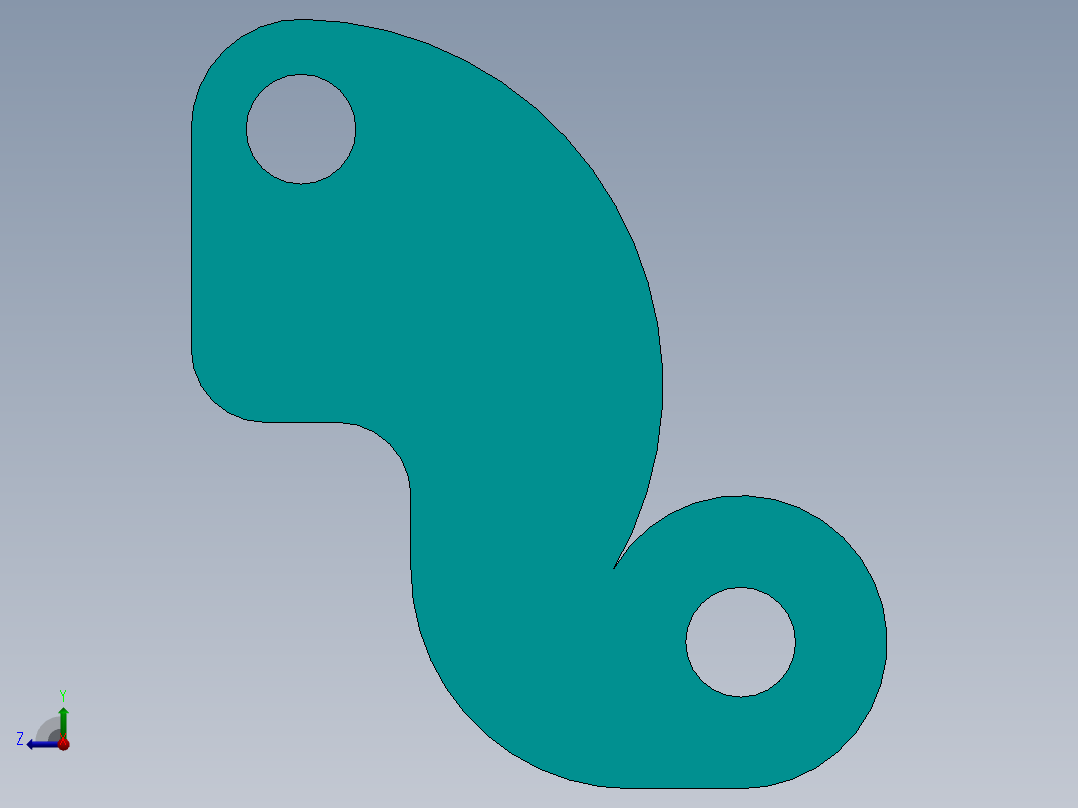 SW建模练习题-exercise 134右视图