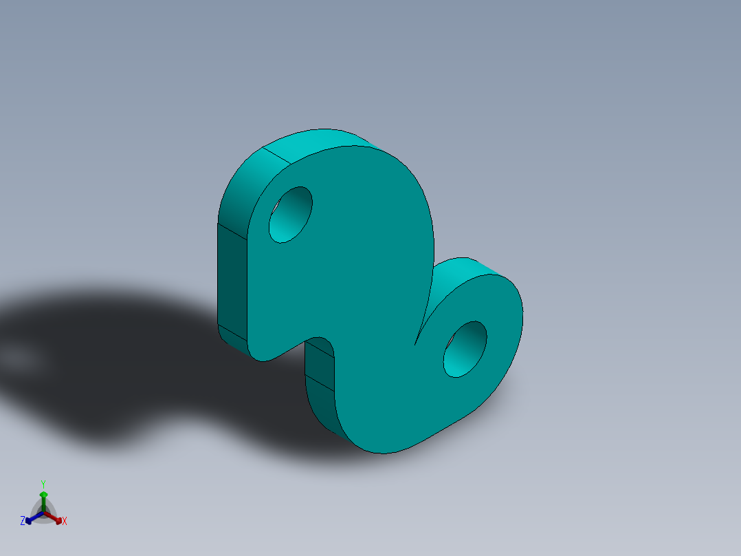 SW建模练习题-exercise 134正等轴测图