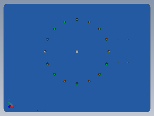 Q190-大型圆柱型容器的旋转支撑装置结构设计【三维SolidWorks】前视缩略图