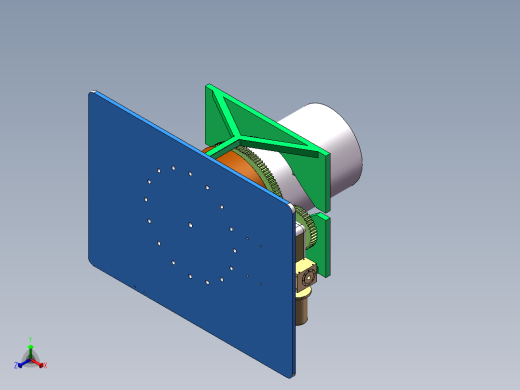 Q190-大型圆柱型容器的旋转支撑装置结构设计【三维SolidWorks】正等轴测缩略图