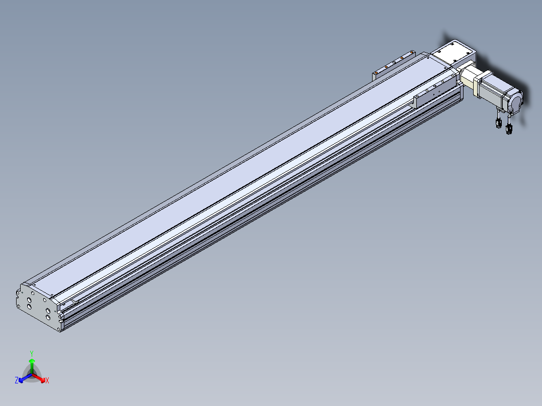 东锦同步带传动-直线滑台模组DH170B-L150-S1250-BL-P400W-C3主视图