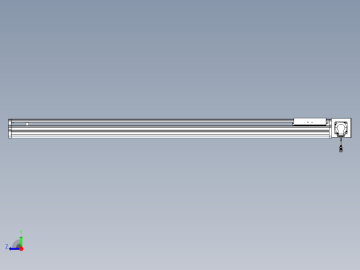 东锦同步带传动-直线滑台模组DH170B-L150-S1250-BL-P400W-C3右视缩略图