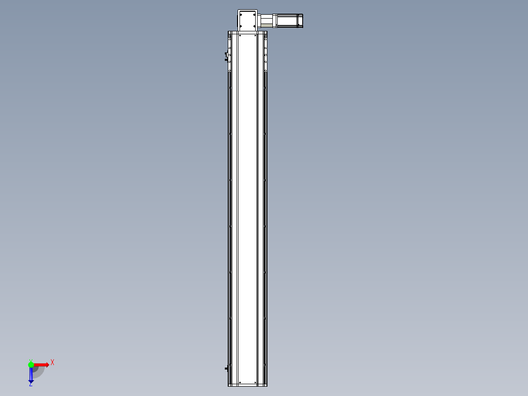 东锦同步带传动-直线滑台模组DH170B-L150-S1250-BL-P400W-C3俯视图