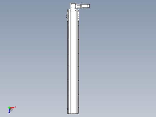 东锦同步带传动-直线滑台模组DH170B-L150-S1250-BL-P400W-C3俯视缩略图