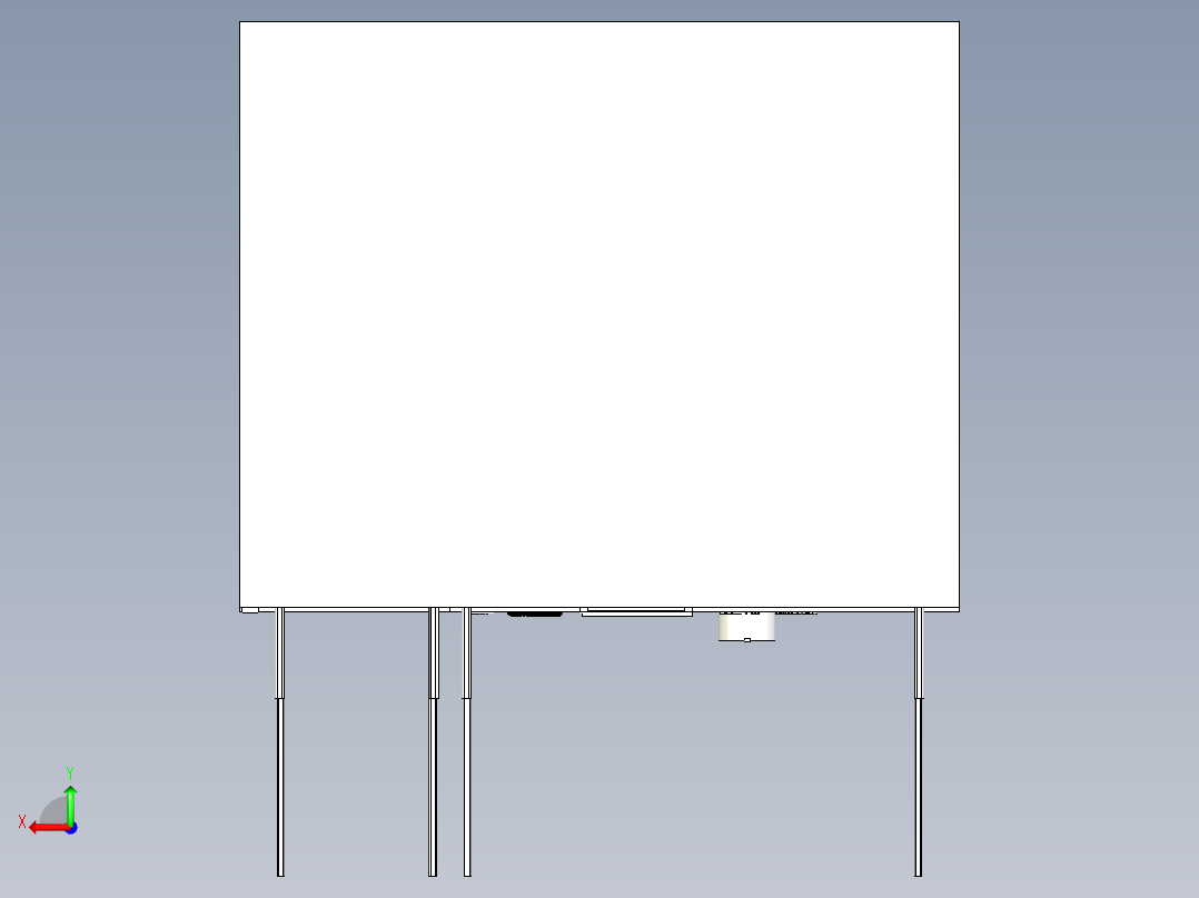 自动洗碗机设计后视图