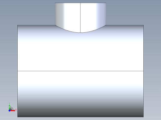 聚氯乙烯配件02-Sch80_ReducingTee_SxSxS_801-420_4.5in x 2in前视缩略图