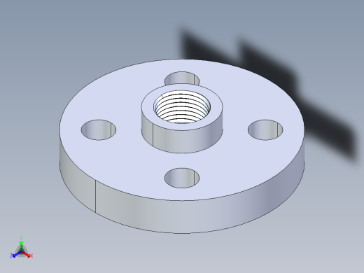 聚氯乙烯配件27-Sch80_Flange Vanstone_FPT_855-005_0.5in正等轴测缩略图