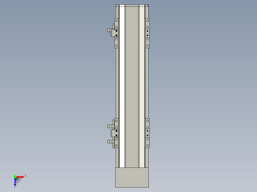 直线模组LHA6-S200-D-200W(16丝杆)设计图纸俯视缩略图