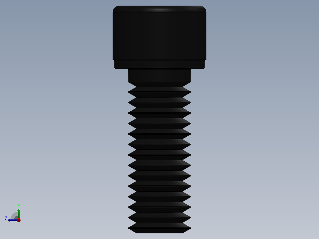 紧固件-0.3750 Socked Head右视图