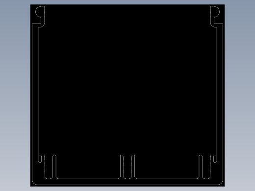 型材-KJN CABLE CONDUIT 80X80 KJN511030.DXF