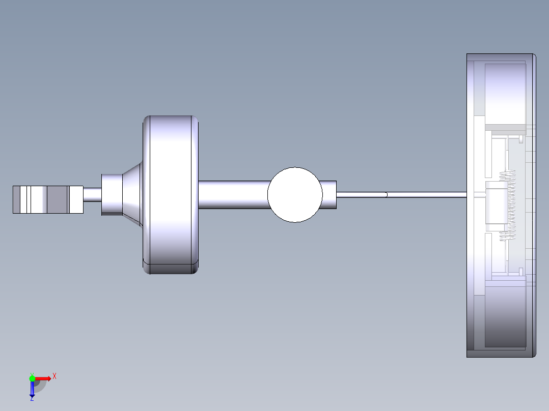 鼓式制动器制动系统CATIA三维=451553=100俯视图