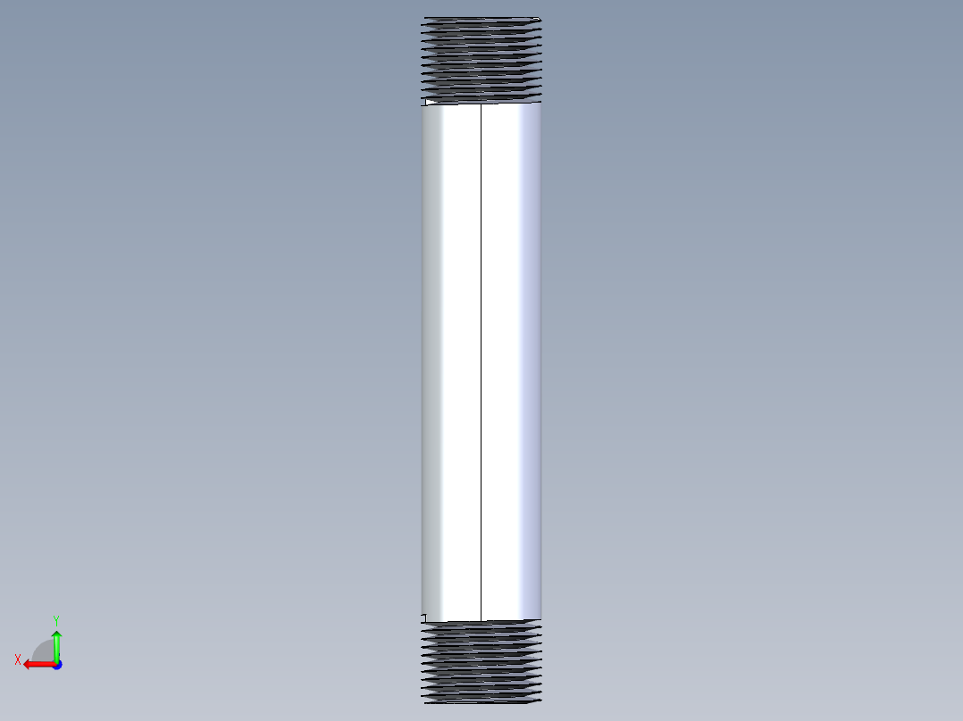 聚氯乙烯配件33-Sch80_Nipple_MPTxMPT_861-109_0.75in x 6in后视图