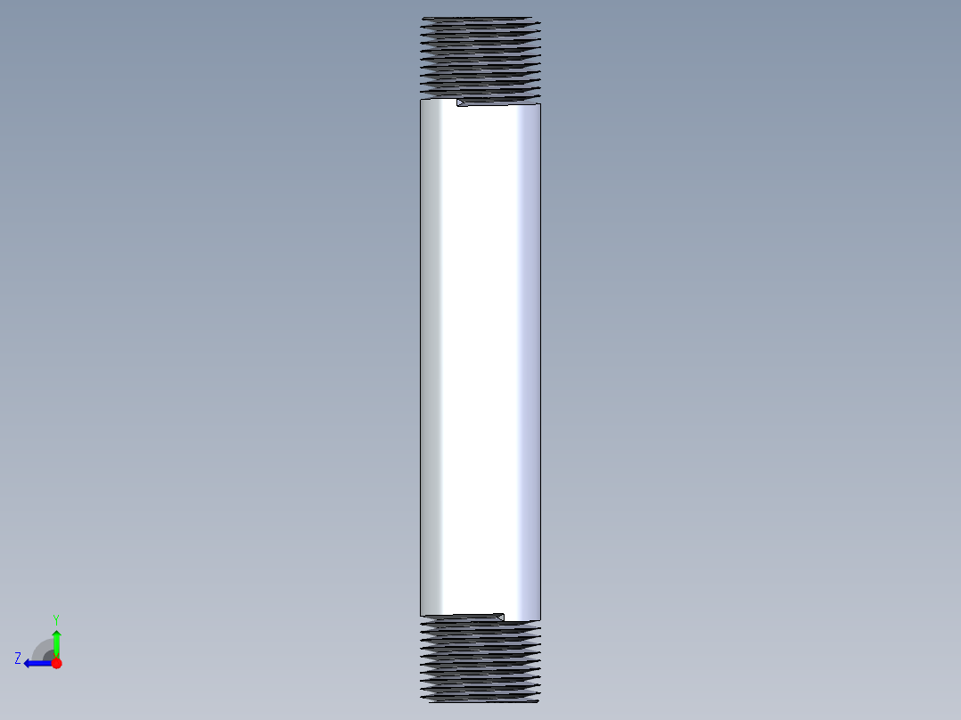 聚氯乙烯配件33-Sch80_Nipple_MPTxMPT_861-109_0.75in x 6in右视图