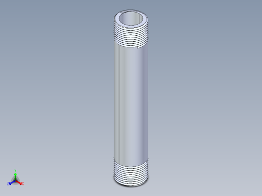聚氯乙烯配件33-Sch80_Nipple_MPTxMPT_861-109_0.75in x 6in正等轴测缩略图