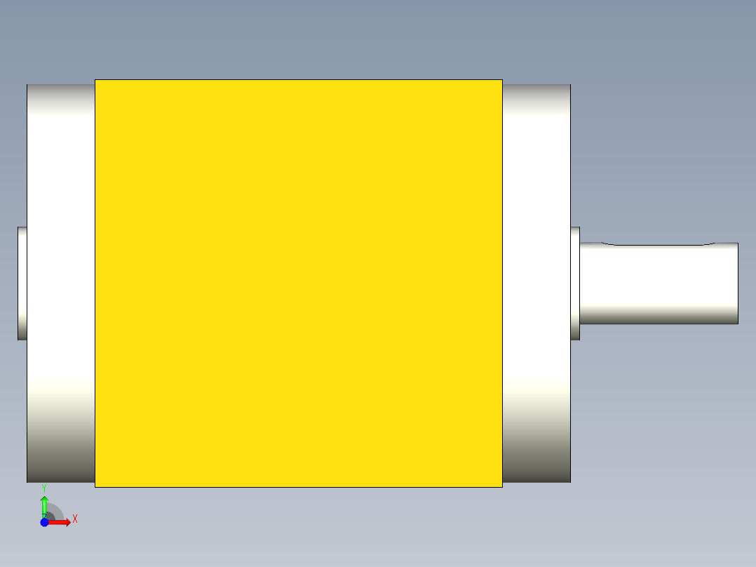 换向器PW90单轴 PGH90-L1 19-80-100-M6.stp前视图