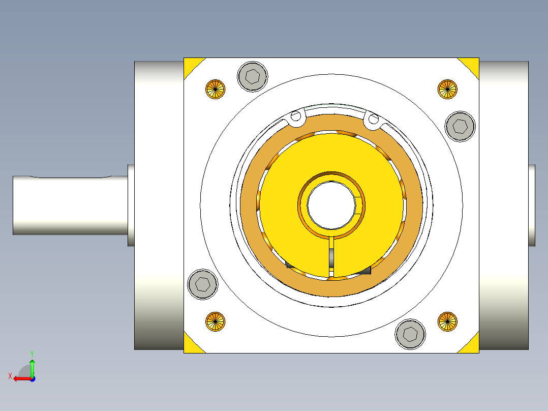 换向器PW90单轴 PGH90-L1 19-80-100-M6.stp后视图