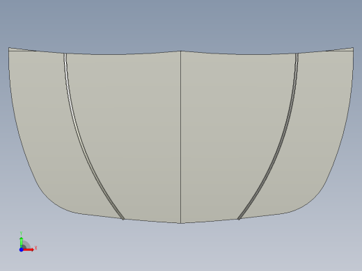 汽车引擎盖外板--stp前视缩略图