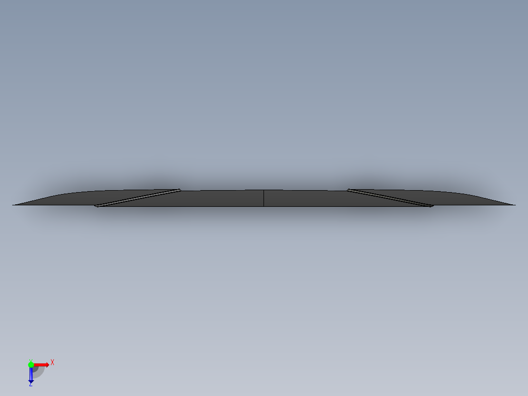 汽车引擎盖外板--stp俯视图