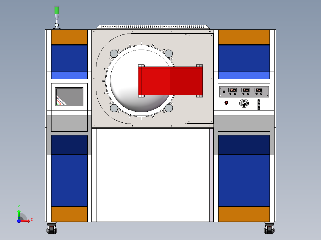 高温真空炉前视图