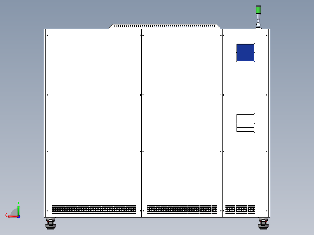 高温真空炉后视图
