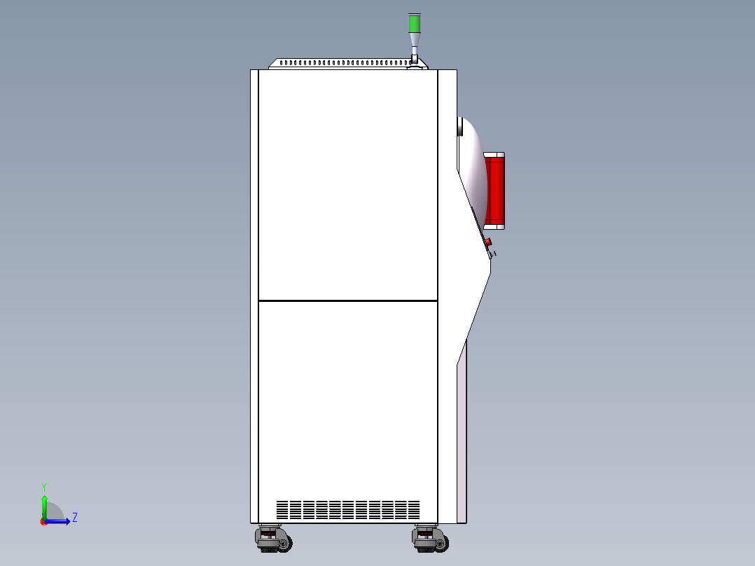 高温真空炉左视图