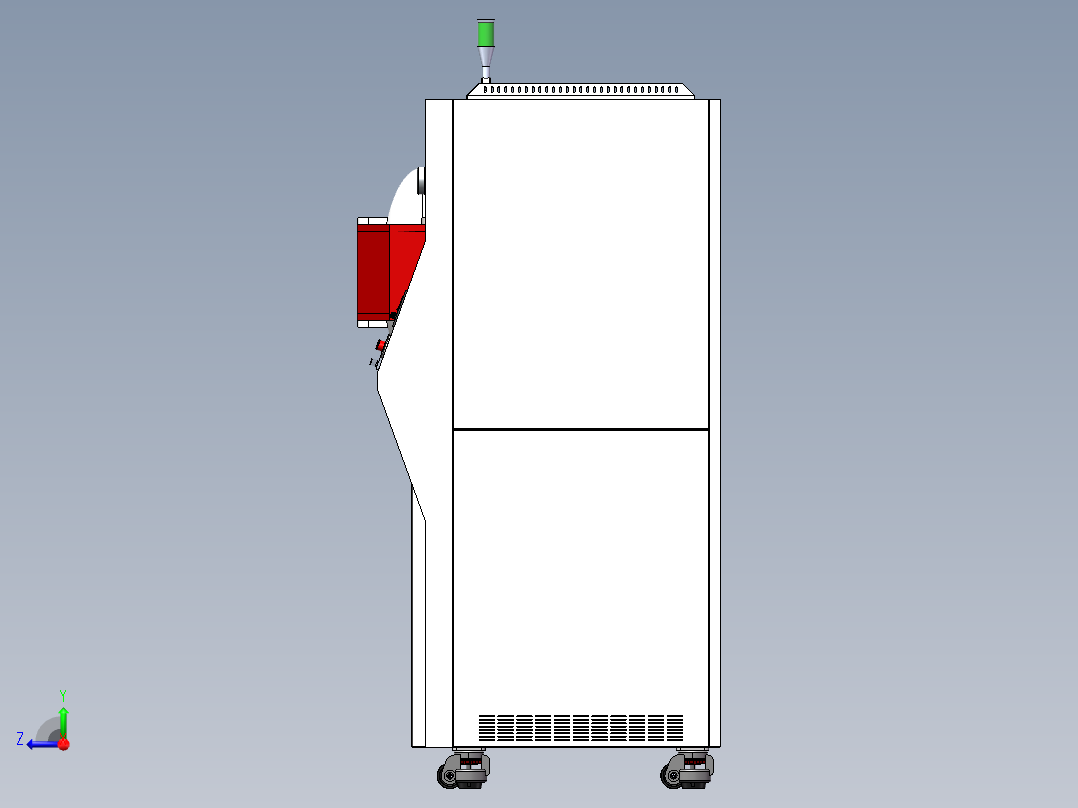 高温真空炉右视图