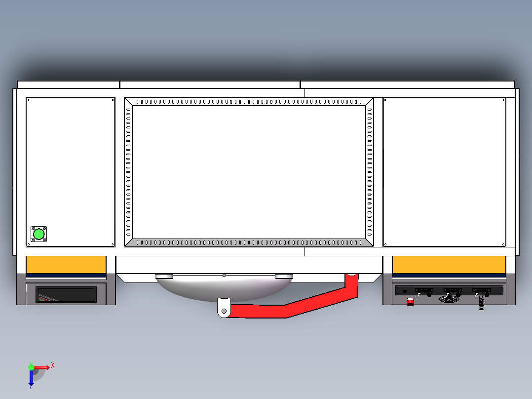 高温真空炉俯视图
