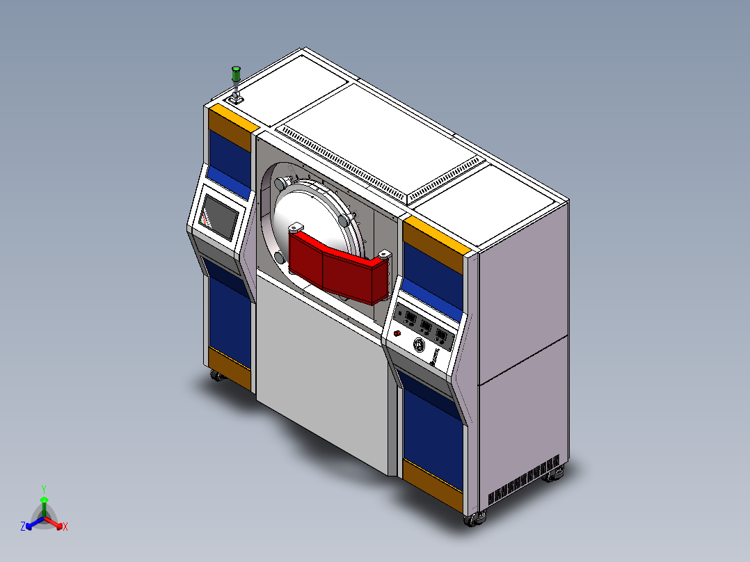 高温真空炉正等轴测图